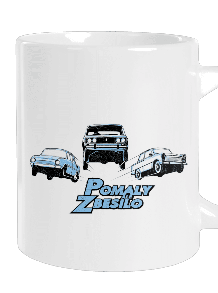 Pomaly a zbesilo veľký hrnček White