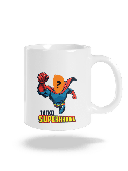 Tatko superhrdina klasický hrnček White