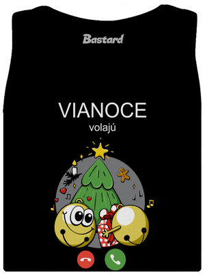 Vianoce volajú dámske tielko klasické Black