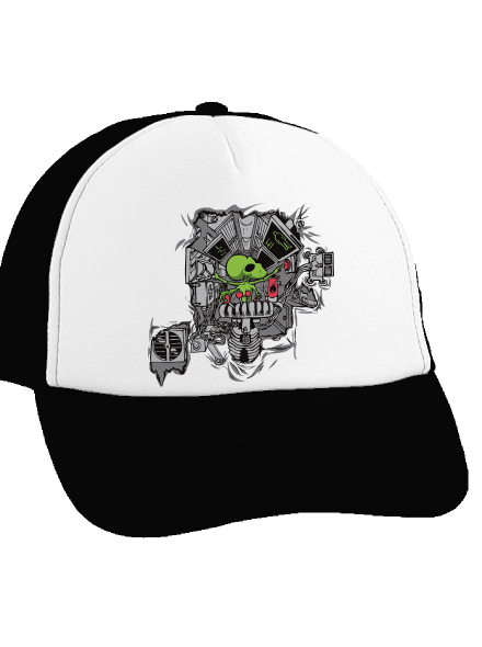Programátor šiltovka truckerka Black cap