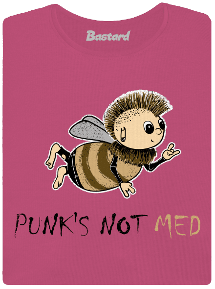 Punks Not Med dámske tričko prémium Magenta