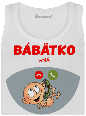Bábätko volá dámske tielko klasické White