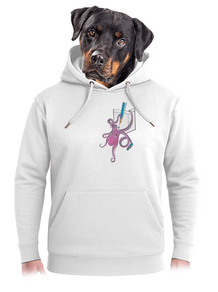 Jednoducho miluje atrament unisex mikina premium Snowwhite