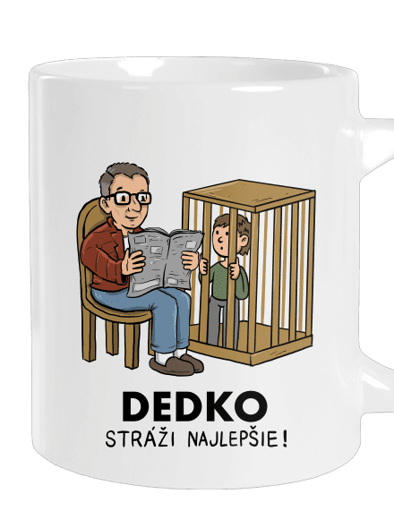Dedko stráži najlepšie veľký hrnček White