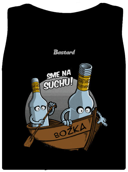 Na suchu dámske tielko klasické Black