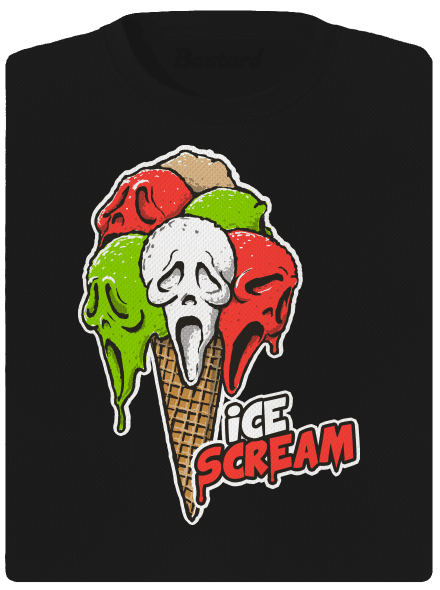 Ice Scream dámske športové tričko Black