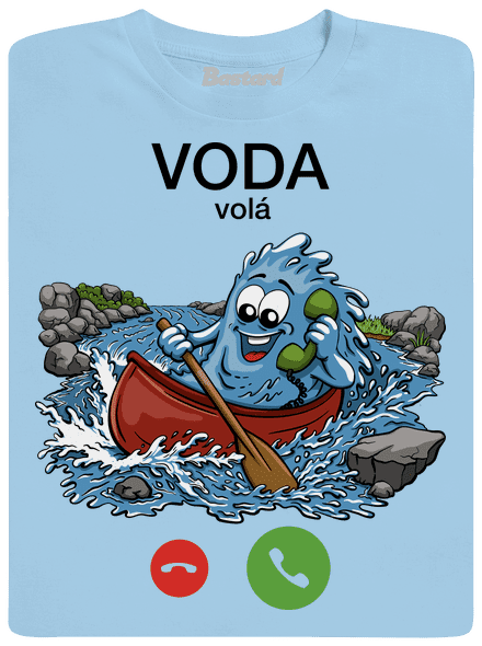 Voda volá detské tričko Sky Blue