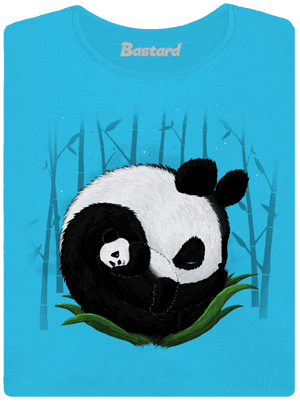 Dve spiace pandy dámske tričko s lemom Blue Atol