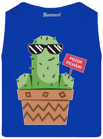Pozor pichám pánske tielko Royal Blue