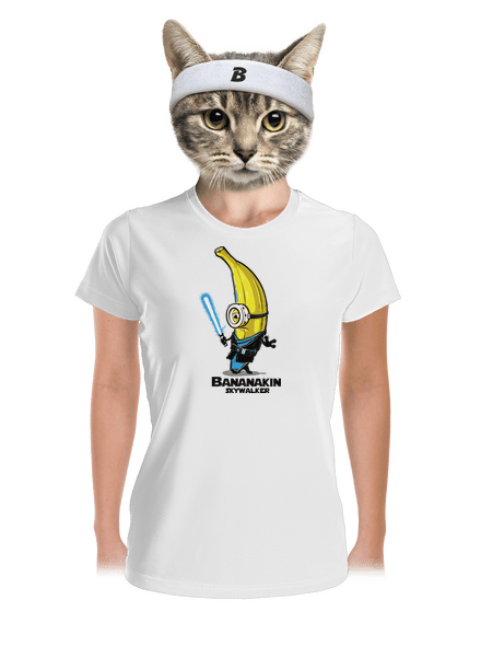 Bananakin Skywalker dámske športové tričko White