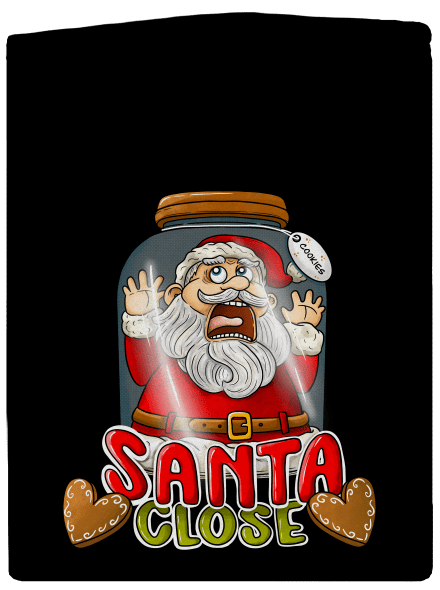 Santa Close pánska mikina na zips Black