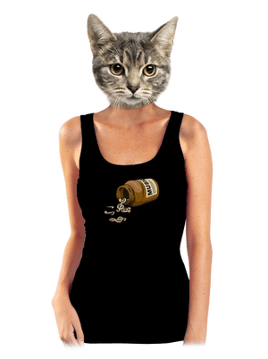 Music Pills dámske tielko klasické Black