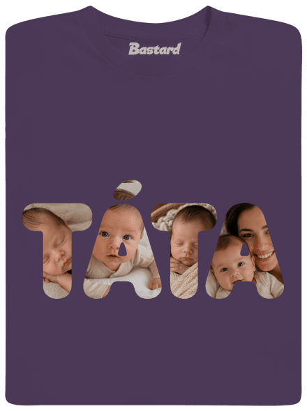 Nápis ocko z vlastných fotiek pánske tričko Urban Purple