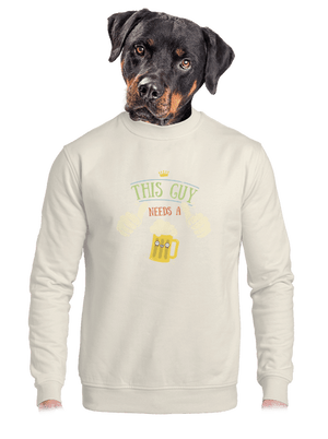 unisex mikina bez kapucne