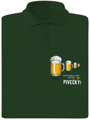 Pivečka pánska polokošeľa Bottle Green Mal