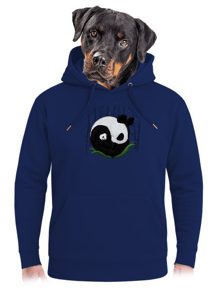 Dve spiace pandy unisex mikina premium Navy