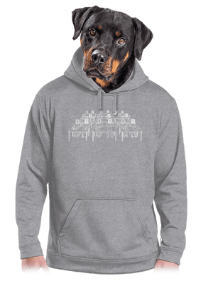 Cimrman: Debil, blbeček pánska mikina klokanka Light Melange