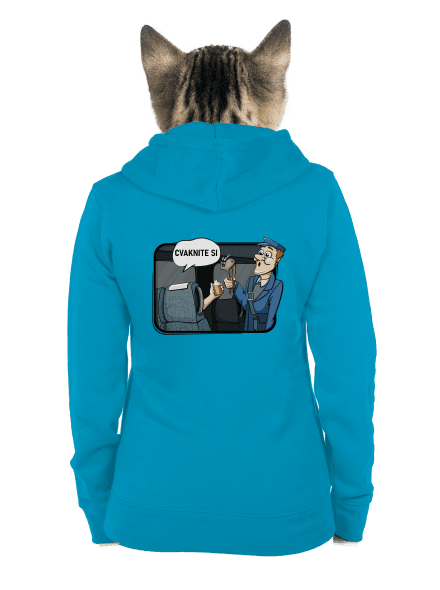 Cvaknite si dámska mikina na zips Blue Atol