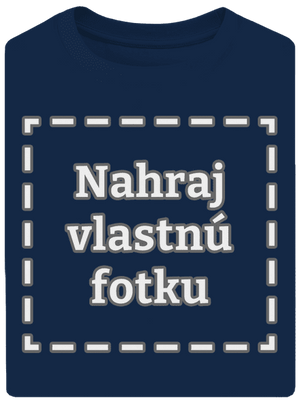 Vlastná potlač unisex tričko oversized Midnight Blue