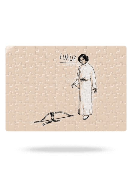 Luke a Leia puzzle White