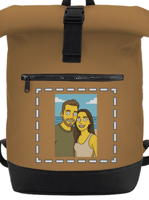 Simpsonovi z vlastnej fotky batoh Caramel