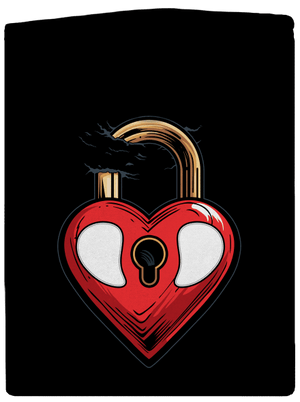 Zámok lásky dámska mikina na zips Black