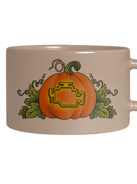Strašidelný Halloween hrnček makronka Brown Macaron
