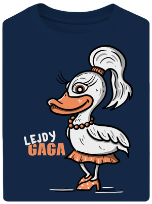 Lejdy Gaga unisex tričko oversized Midnight Blue