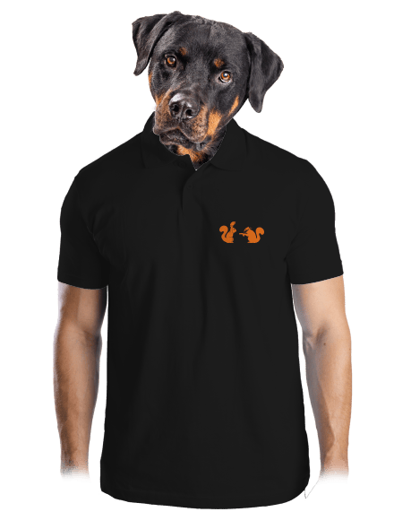 Veveričky pánska polokošeľa Black