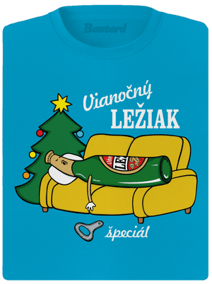 Vianočný ležiak dámske športové tričko Blue Atol