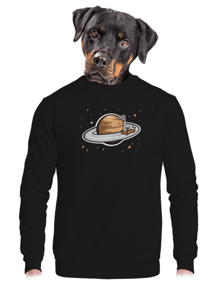 Mesačný zber unisex mikina bez kapucne Black