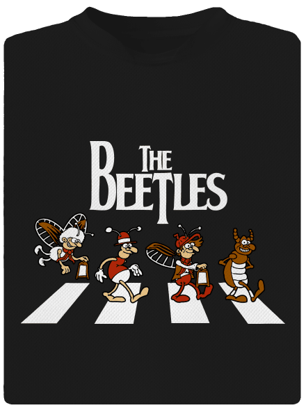 Beatles detské športové tričko Black