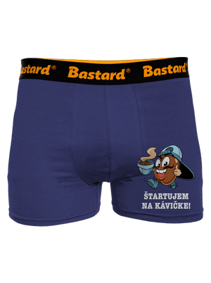 Štartujem na kávičke boxerky Blue Navy