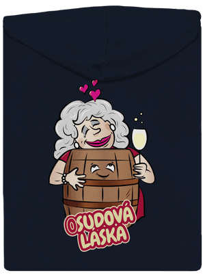 Osudová láska dámska mikina na zips Navy Mal