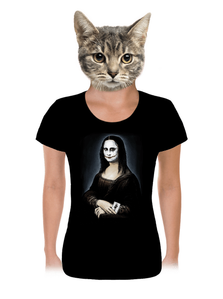Mona Joker Lisa dámske tričko Black