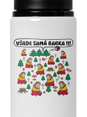 Všade samá babka flaša na vodu White