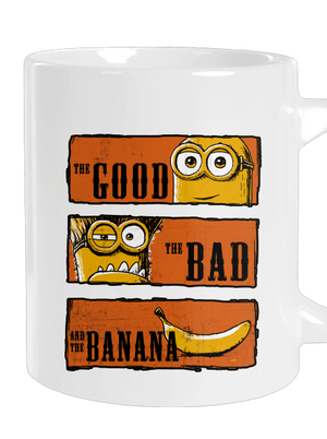 Hodný zlý a banán veľký hrnček White