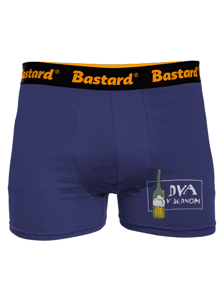 Dva v jednom boxerky Blue Navy