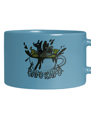 Hafo kafo hrnček makronka Blue Macaron