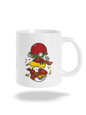 Pokémon burger klasický hrnček White