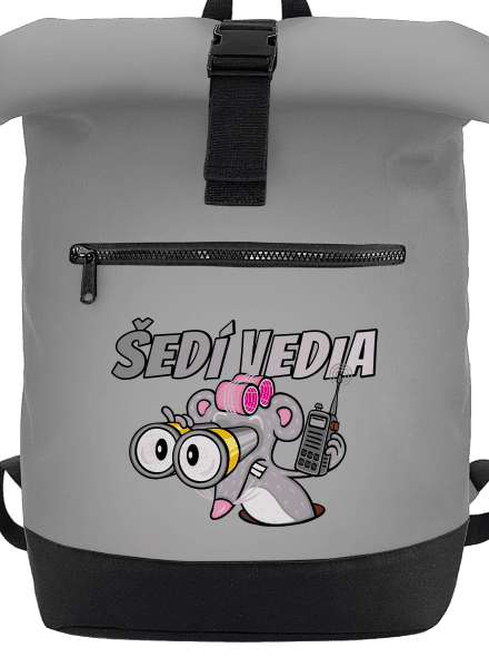 Šedí vedia - myš batoh Grey Marl