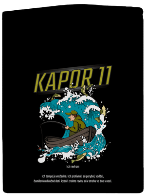 Kapor 11 pánska mikina na zips Black