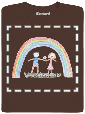 Detské kresby - Nahraj vlastnú pánske tričko Brown