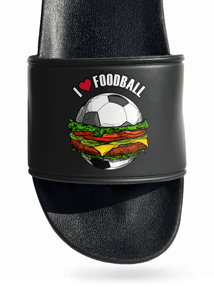 Foodball šľapky Black