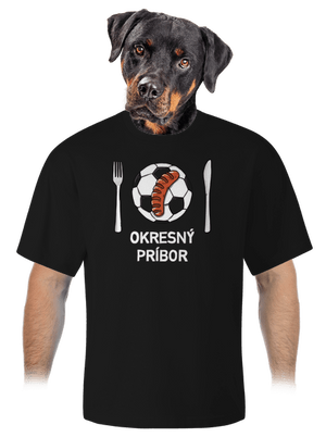 Okresný príbor unisex tričko oversized Black