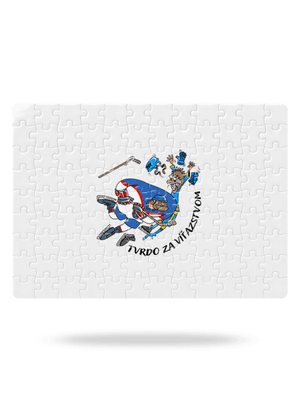 Tvrdo za víťazstvom puzzle White