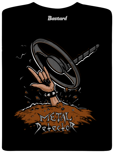 Metal detector detské tričko Black