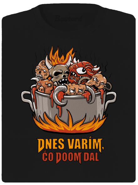 Čo Doom dal dámske športové tričko Black