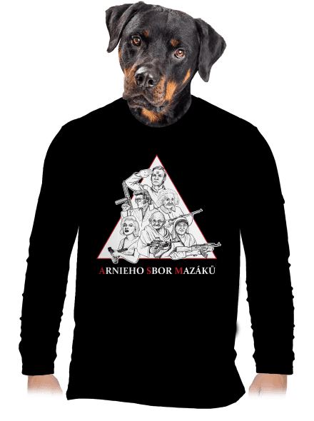 Arnieho sbor mazáků pánske dlhý rukáv Black
