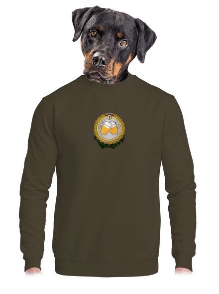 Pivný horoskop: Baran unisex mikina bez kapucne Urban Khaki